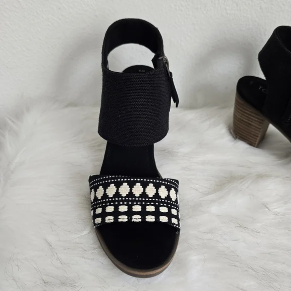 TOMS Women's Majorca Block Heel Sandals Women's 9 - Picture 4 of 10